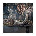 thumbnail image 5 of Decoraciones al aire libre de Halloween del esqueleto de la sirena, tamaño natural del esqueleto asustadizo de Halloween para el cementerio Ha, 5 of 5