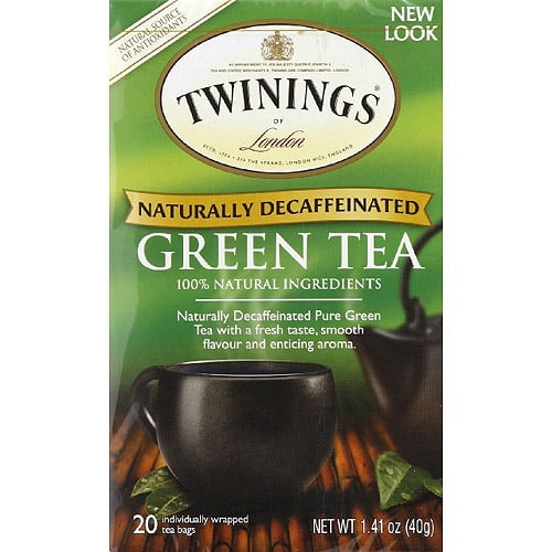 Twinings of London Naturally Decaffeinated Green Tea Bags, 1.41 oz