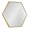 thumbnail image 1 of Kate and Laurel Rhodes Modern Hexagon Wall Mirror, 22 x 25, Gold, Chic Geometric Mirror for Wall, 1 of 8