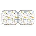 thumbnail image 7 of Haiem Dinosaur Car Windshield Sun Shade (2 Pieces) Foldable Windshield Sun Shade Car Accessories for Truck SUV Pickup-Medium, 7 of 7