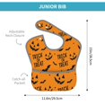 thumbnail image 4 of Susaid Trick Or Treat Print Bibs for Babies Toddlers Adjustable Waterproof Free Soft Durable Bibs for eating with Large Pocket Food Catcher, 4 of 8