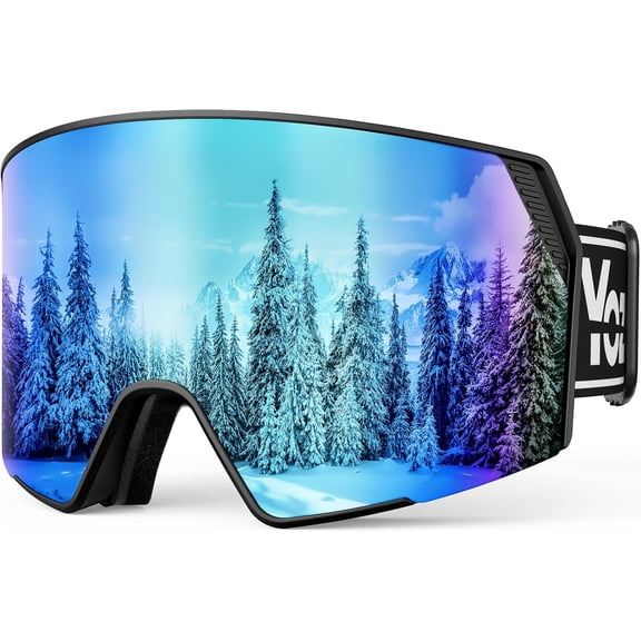 Ski Goggles, Anti-fog Snow Goggles for Snowboarding and Snowmobile