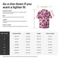 thumbnail image 7 of Xecao offers the Orchids Flowers for Men's Casual Short-sleeved Shirt, a button-up collared shirt with a pocket, perfect for beach vacations and yacht travel in the Large size., 7 of 7