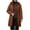 Winter Jackets for women plus size-Brown, variant on Jackets for Women Plus Size Women's Solid Color Long-sleeved Hooded Fashion Padded Jacket Parka Jacket Puffer Black*Friday/Cyber*Monday Blue S