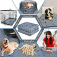 thumbnail image 6 of OUSITAID Washable Pee Pads for Dogs  Puppy Pads for Potty Training with Leakproof Bottom. Light Gray  6 Pack  18”x24”, 6 of 7