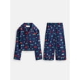 thumbnail image 2 of Free Assembly Matching Family Pajamas Kids' Top and Pants Gift Set, 2-Piece, Sizes 4-14, 2 of 5