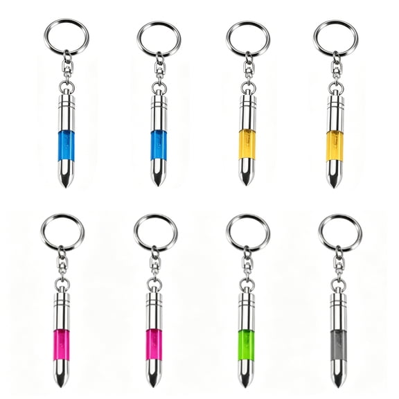 8Pcs Anti-Static Keychain Static Electricity Eliminator,Human Body & Car Static Discharger Remover,Silver ESD Tool Keychains
