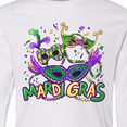 thumbnail image 4 of Inktastic Mardi Gras Masks and Beads Long Sleeve Youth T-Shirt, 4 of 5
