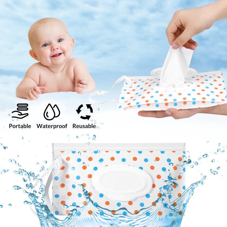 Topekada 8-Pack Wipe Pouches, Portable Refillable photo 4