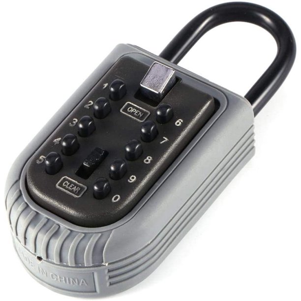 Key Lock Box Portable Key Box Door Locker Waterproof 10 Digit