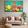 thumbnail image 7 of Cute Bunny Themed Easter Background Happy Easter Banner Party Decors Photography Props Easter Celebration Family Gatherings Egg Hunts Kids Parties, 7 of 7
