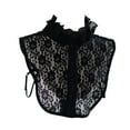 thumbnail image 4 of Collar falso de encaje para mujeres accesorios de ropa falso para suéteres vestidos Negro, 4 of 8