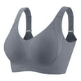 thumbnail image 6 of Fiaer Wireless Minimizer Bras for Women Plus Size Full Coverage Wider Adjustable Straps Support Comfort Bra Dark Gray XXL, 6 of 6
