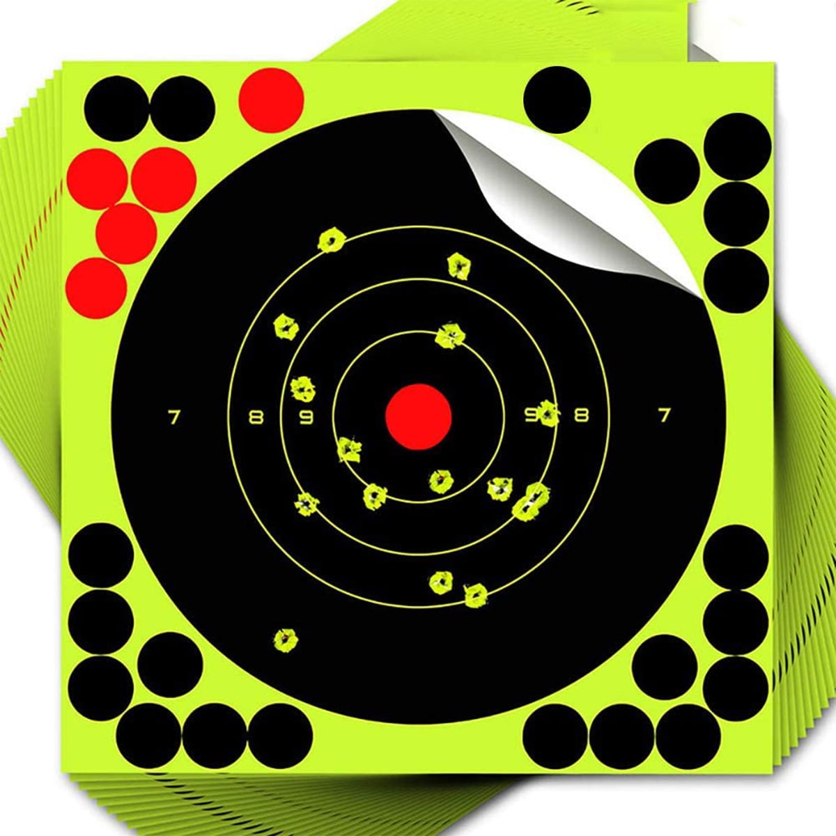 kitwin 50Pcs Targets 8 Inch Round Targets Stickers Target Training ...