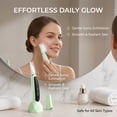 thumbnail image 2 of Sonic Dermaplane Razor for Women, 3 Speeds Sonic Exfoliation & Peach Fuzz Removal System, Professional Facial Hair Remover with 12 Replacement Blades, 10° Safety Blade for Smooth Glowing Skin, 2 of 5