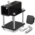thumbnail image 1 of Ohuhu RV Bumper Hitch Receiver Adapter, Bolt-on 2" Receiver for 4" to 4.5" Beam with Hitch Bin and Cover, 200Lbs Tongue Weight Capacity, Fi, 1 of 7