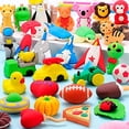 thumbnail image 2 of Hekaty 30 Gomas de borrar animales para niños Gomas de borrar rompecabezas 3D Mini borrado Hekaty Hekaty, 2 of 2