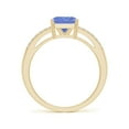 thumbnail image 2 of ANGARA Natural Solitaire Emerald-Cut 1.5 ct Tanzanite Split Shank Ring in 14K Yellow Gold for Women (Size-7mm) | December Birthstone, Anniversary, Jewelry Gift for Women | Natural Tanzanite Ring, 2 of 8