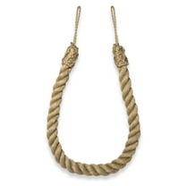 (2 Pack) 39" Jute Rope Tieback and Holdback, Natural