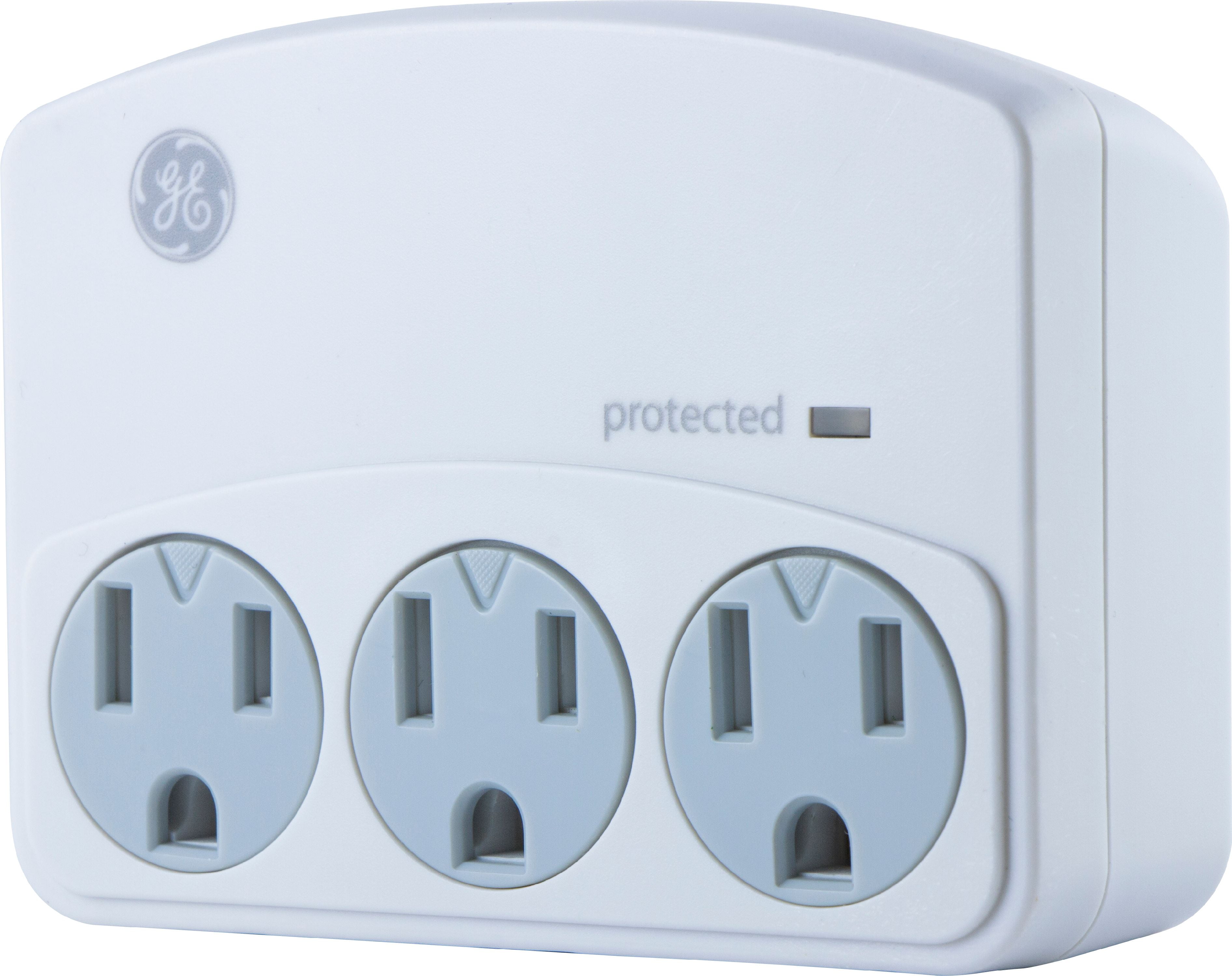 GE 3Outlet Surge Protector Wall Tap 35122