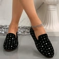 thumbnail image 6 of Tawop Womens Shoes Casual Flat Womans Shoes Round Toe Breathable Loafers Soft Versatile Rhinestone, 6 of 9