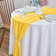 thumbnail image 6 of BINGLI 10ft Chiffon Table Runner 27x120 Inch Sheer Romantic Table Runner for Wedding Birthday Party Bridal Shower Outdoor Decoration, 6 of 6