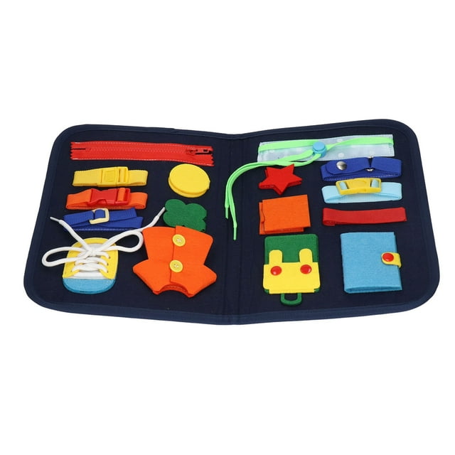 Tablero de actividades para niños pequeños, tablero ocupado para niños pequeños, tablero educativo ocupado con letras, tablero sensorial para niños pequeños, eficiencia óptima