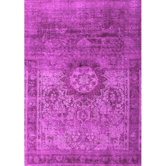 Ahgly Company Indoor Rectangle Persian Pink Traditional Area Rugs, 7' x 9'