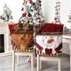 thumbnail image 4 of Red Short Plush Xmas Hat Chair Cover Soft Comfortable Seats Cover Xmas Decor for Chair Stool Armchair, 4 of 5