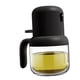 thumbnail image 4 of Botella pulverizadora de aceite de oliva de 180 ml, mango ergonómico, cierre hermético, de plástico, de vidrio, a prueba de polvo, para el hogar y la cocina, color negro., 4 of 14