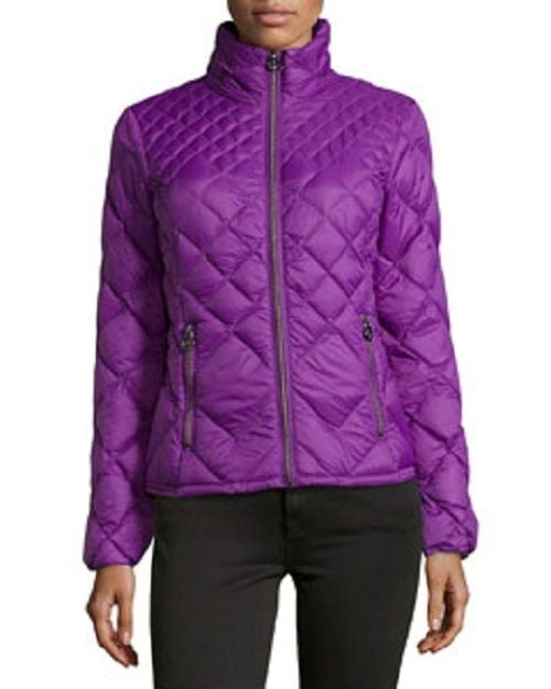michael kors purple puffer jacket
