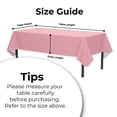 thumbnail image 4 of Exquisite 3 Count 54 x 70 Inch. Pink Rectangular Flannel Backed Table Cover, 4 of 9