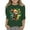 2-Dark Green, variant on Toddler Girl St Patricks Day Shirt Rainbow Short Sleeve Kids Blouses Round Neck Holidays Tops Sport Toddler Holiday Fashion Tops