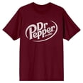 thumbnail image 6 of Dr Pepper Est.1885 Logo Men's Maroon Crew Neck Short Sleeve Tee Shirt-Medium, 6 of 7