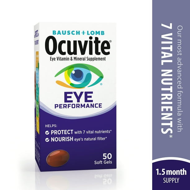 Ocuvite® Eye Performance Vitamin & Mineral Supplement 50 ct Soft Gels