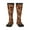 3 Black, variant on Christmas Gingerbread Cookies Knee Socks, High Socks Long Stretchy Sock Women Knee High Stocking, Long Socks for Women