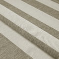 thumbnail image 5 of Couristan 3.9' x 5.5' Gray and Beige Striped Rectangular Outdoor Area Throw Rug, 5 of 10