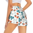 thumbnail image 3 of Sigee Floral Strawberr for Women's Athletic Shorts High Waisted Running Shorts Pocket Sporty Short Gym Elastic Workout Shorts, 3 of 9