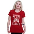 thumbnail image 3 of Just Clicked Funny Video Gamer Nerd Womens Fitted Plus Size Graphic Tee Brisco Brands 2X, 3 of 4