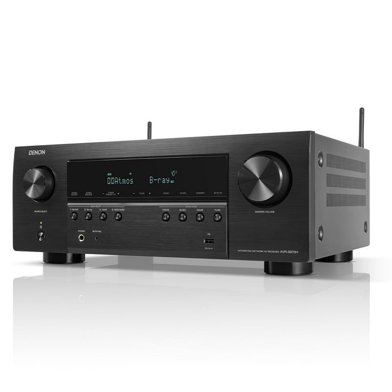 Denon AVR-S970H 7.2 Channel 8K Receiver with Dolby Atmos, DTS:X