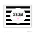 thumbnail image 1 of Dessert Table Modern Black and White Stripes Wedding Party Signs, 1 of 1