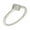 White Gold, variant on Lupine Collection Women's 18k Gold Plated Stackable Pyramid Fashion Ring