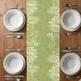 thumbnail image 4 of Table Runner 48 Inches Long for Kitchen Dining, Sage Green Leaves Dresser Scarf Farmhouse, Dining Table Decorations for Wedding/Parties, Summer Botanical Pastoral 13 x 48 In, 4 of 8