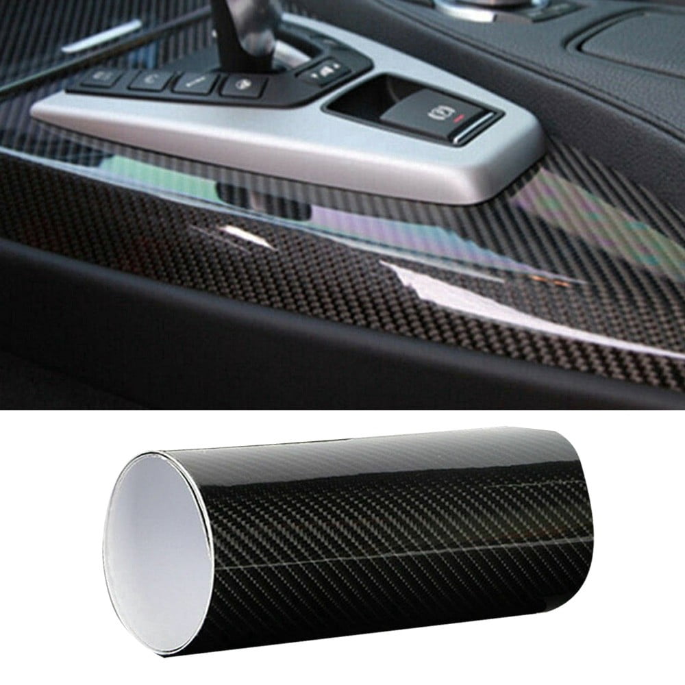 7D Carbon Fiber Vinyl Film Wrap Car Sticker Sheet Waterproof Decals Accessories