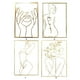 thumbnail image 3 of Naiovety Decoración de pared, colgante colgante, esculturas de hierro, decoraciones modernas para el hogar de una sola línea, accesorios para Decoración del hogar C&amp;gt;40*28, 3 of 6