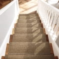 thumbnail image 6 of PURE ERA Bullnose Carpet Stair Treads Self Adhesive Indoor Stair Rugs Covers MatsTape Free Camel Brown Set of 7, 6 of 8