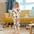 thumbnail image 4 of FORMRS Long Sleeve Top and Pants Pajama Set for Niños 2-Piece Sleepwear, Sizes 18M-8Y, Strawberry Cake, 4 of 6
