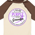 thumbnail image 4 of Inktastic I Wear Purple for My Grandpa Pancreatic Cancer Awareness Boys or Girls Long Sleeve Baby Bodysuit, 4 of 5