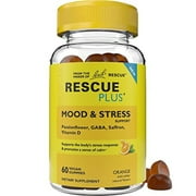 Bach Rescue Plus, Mood & Stress Support, Orange, 60 Vegan Gummies