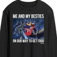 thumbnail image 3 of Disney - Darkwing Duck - Me & My Bestie Getting Food - Men's Long Sleeve T-Shirt, 3 of 5